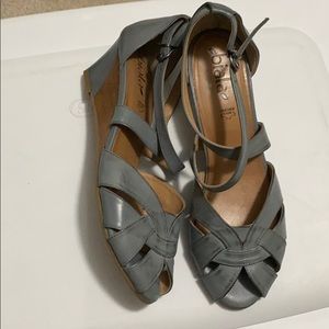 Biala peep toe wedges size 10